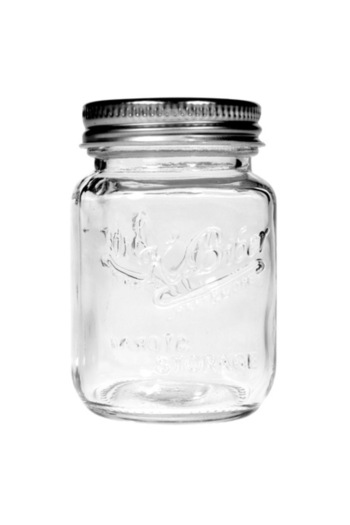 SHOPIENS Glass Container with Metal Lid Shopiens®, 115 ml