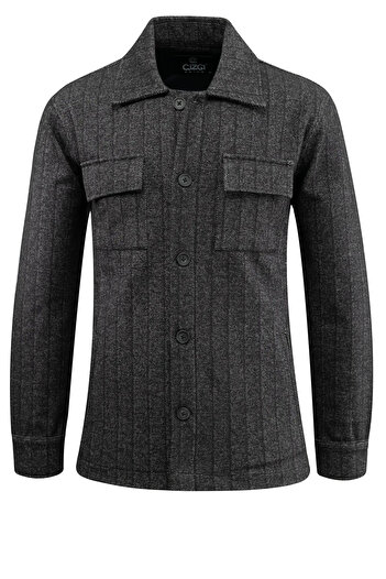Çizgi Triko Men's Seasonal Fabric Cardigan with Dotted Pattern Classic Fit - 5233g