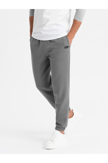 OMBRE Classic sweatpants with drawstrings unisex-grey V18 OU-PSBC-0100 XS/S