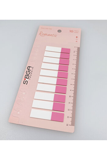 sibga tasarım Transparent Half Pink Postit Post-It Post It. Book Mark Bookmark Post-It Sticker 200 Sheets