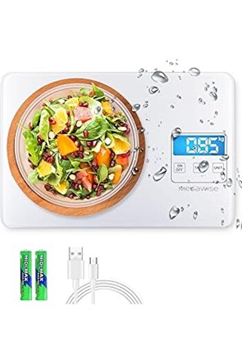 Generic Precision Food Scale, 33lb Waterproof Rechargeable Digital Kitchen Scale, 1g/0.04oz Precise Graduati