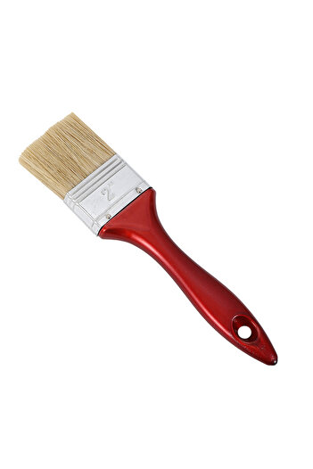 Lawazim Paint Brush 2 Inch - Flat Trim Brush with Ergonomic Handle for Precision DIY & Home Painting