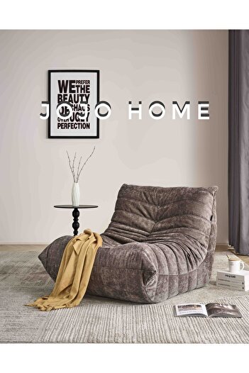 JOJO HOME Premium Casina Armchair - HD Foam, 80 x 100 x 72, Cappuccino