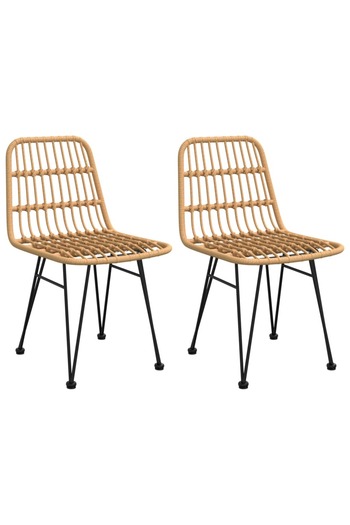 vidaxl 3 Piece Garden Dining Set Poly Rattan