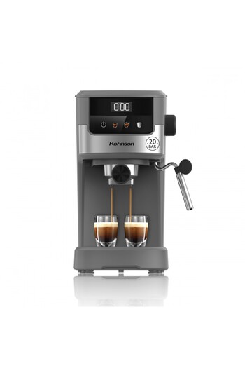 ROHNSON Slim manual espresso machine, R98019, 1,100 W, 20 bar, 1.25 L