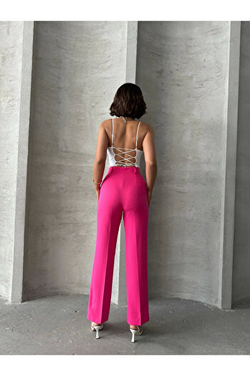 agishop Palazzo Fuchsia Trousers