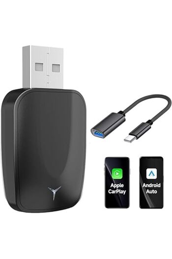 Generic Yihavo Wireless CarPlay & Android Auto Adapter [2025 Upgrade] - 2-in-1 USB Dongle for iPhone & Andro