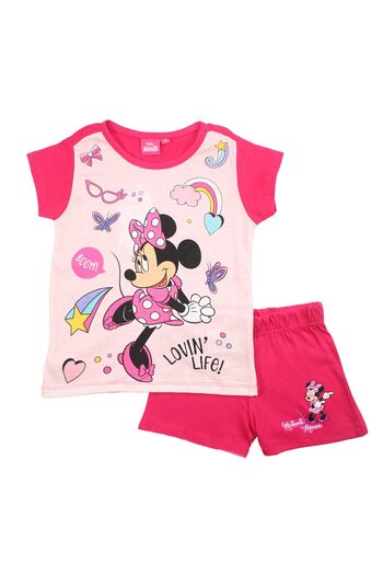 Minnie Mouse Pijamale copii cu maneca scurta, bumbac, multicolor, Boom, Minnie Mouse, Disney