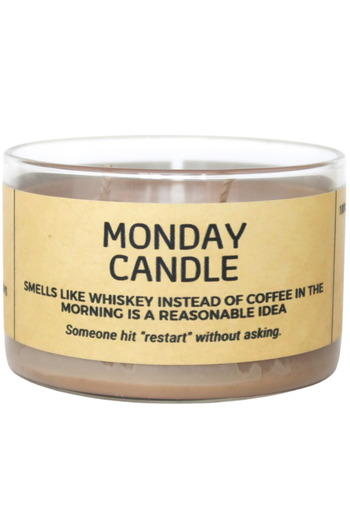 Candles with a mood Scented Soy Wax Candle MONDAY - Coffee, Rum, Cedarwood, Patchouli 190g