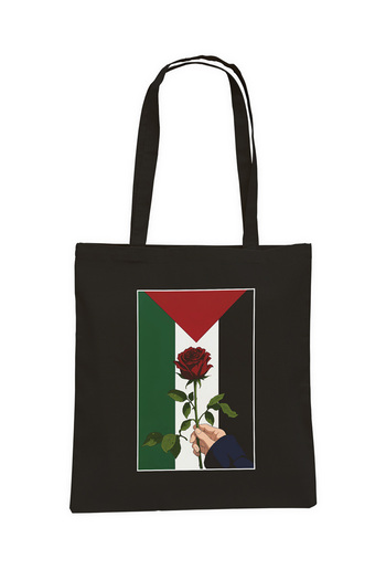 Siyer Yayınları Black Raw Cloth Printed Tote Bag