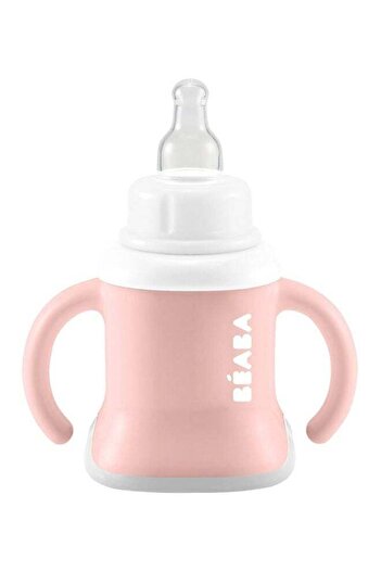 Beaba Infant Infant Cup With Drinking Bottle/Cup Leakproof Easy To Use Ergonomic Straw 3 In 1 Expans