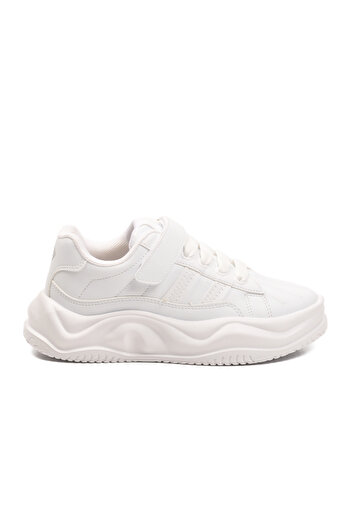 AYK'S White Velcro Children's Sports Shoes 2033 F