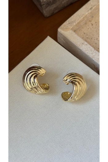 Muse Sister Vintage Striped Spiral Earrings