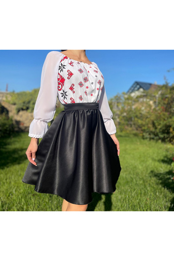 Ie Traditionala Stylized dress with traditional motifs Natalia