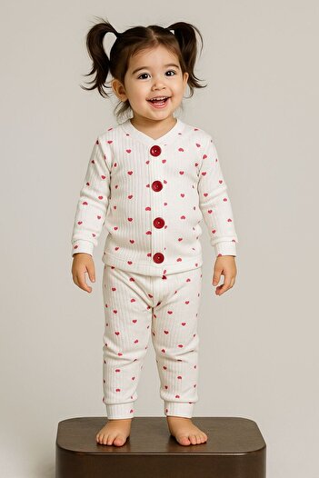 tny kids collection Heart Children's Pajama Set