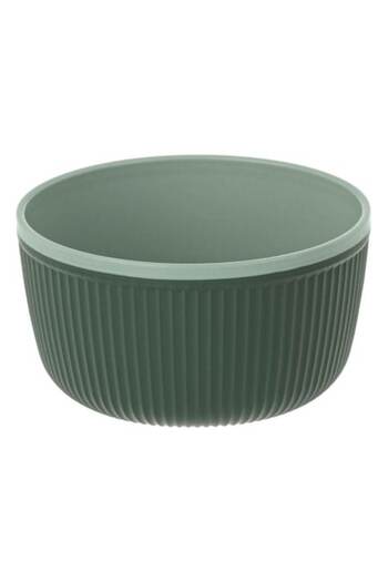 SHOPIENS Plastic Bowl Shopiens® Olive Green with Stripes, 520ml