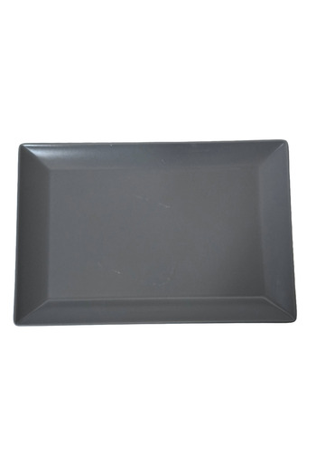 Cesiro Rectangular Platter, 30x20 cm, Matte Gray
