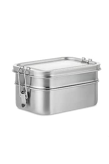 Generic Blackstone Premium Stainless Steel Lunch Box | Leakproof Steel Lid with Silicone Gasket | Durable &