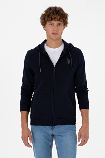 U.S. Polo Assn. Men's Navy Blue Knitted Cardigan 50313748-Vr033