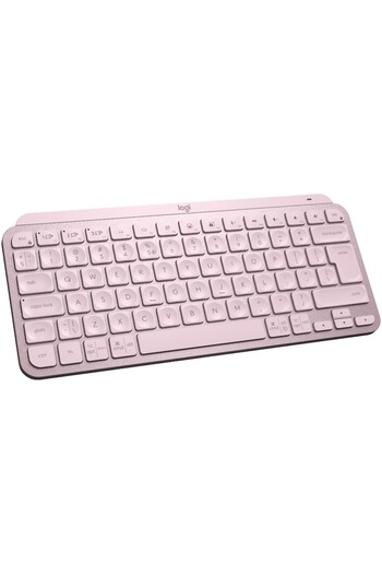 logitech MX Keys Mini Illuminated Keyboard, Wireless, US INTL Layout, Rose