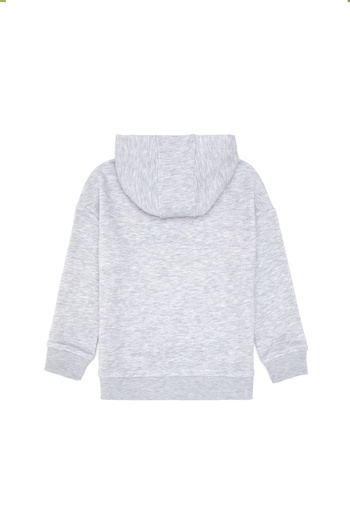 U.S. Polo Assn. Boy's Light Gray Melange Sweatshirt 50313842-Vr091