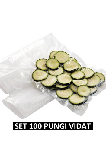 OEM Set of 100 Embossed Vacuum Bags 17x20 cm – Ideal for Food Vacuum Sealers