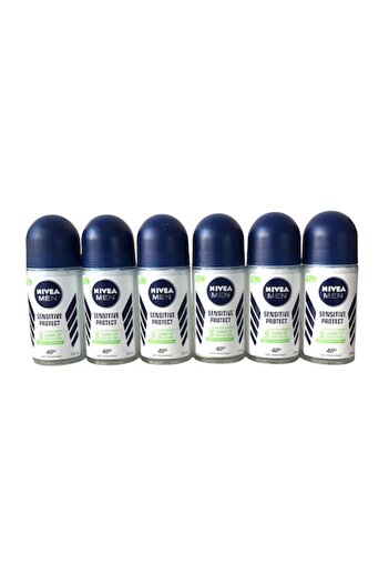 NIVEA Set 6X Deodorant roll-on Men Sensitive Protect Comfort Boost 5