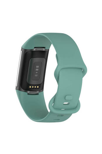 Edman silicone bracelet for Fitbit Charge 5, size L, Green