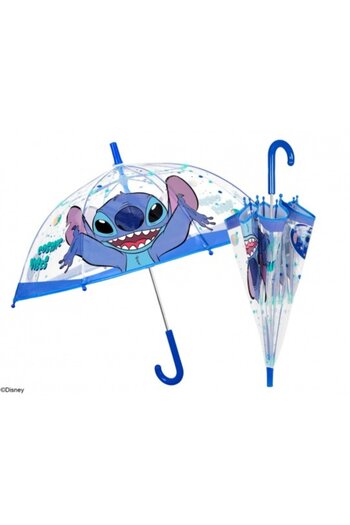 Perletti Manual umbrella, Perletti, transparent POE dome, Stitch model, windproof system, 45 cm