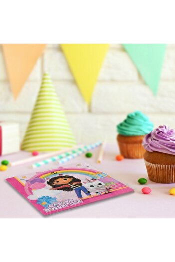 SHOPIENS Set 16 napkins for kids' party Gabby's Dollhouse Shopiens®