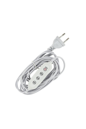 Kobi Power cable with Growly controller, 2 pins, 3m, white, Design
