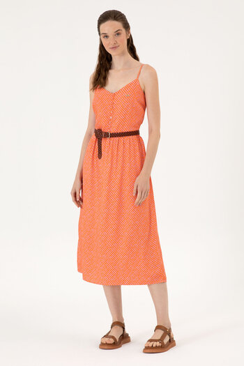 U.S. Polo Assn. Women's Fuchsia Woven Dress 50306641-Vr023