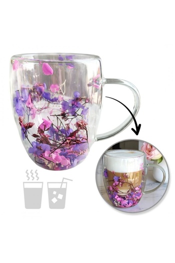 ECARLA Thermo mug, made of borosilicate glass, 300 ml, double walls, eCarla, SZK166