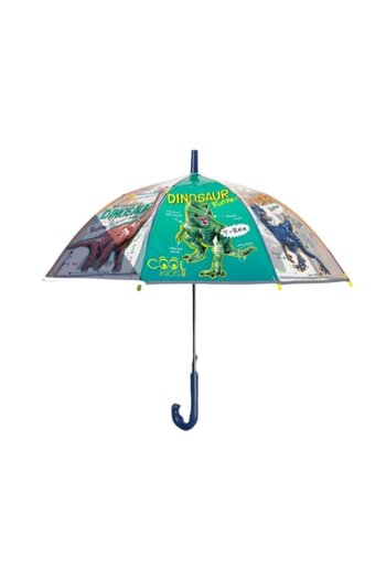 Perletti Manual umbrella, Perletti, transparent POE, with reflective elements, Cool Kids collection, 65 cm