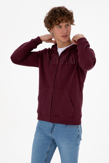 U.S. Polo Assn. Men's Burgundy Knitted Cardigan 50313719-Vr177
