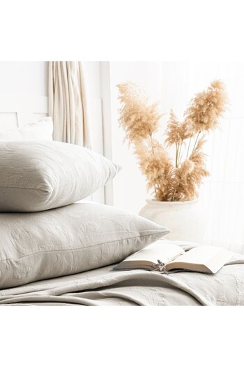 Şaheser Jacquard cotton duvet cover 240x260cm + 2 pillowcases, Julia beige