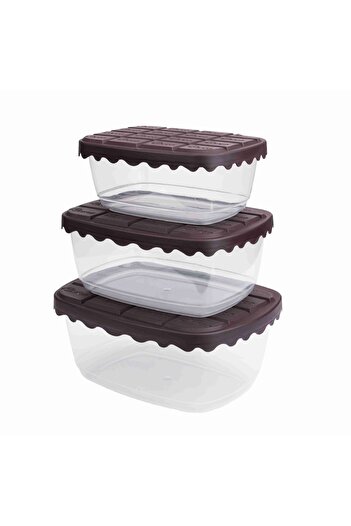 Sun Group 3x CHOCO Box Set (0,8 Lt. - 1,4 Lt. - 2,0 Lt.) - Brown