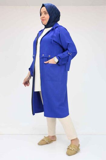Moda Rosa 25Y53006 - Saks - Large Size Cap with Button Detail on the Back