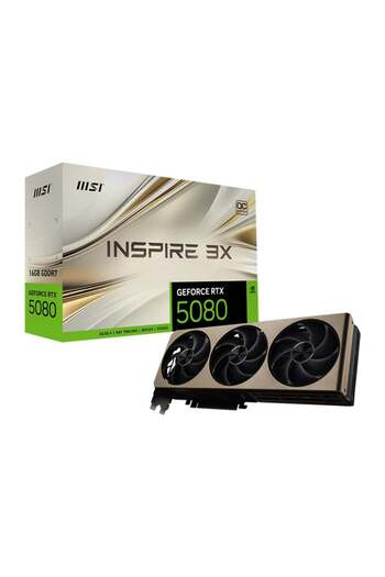 MSI GeForce RTX 5080 16GB INSPIRE 3X OC Graphics Card