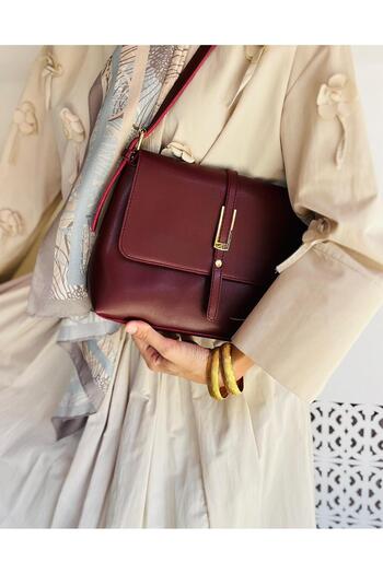 Çanta Trend Women's Soft Leather Retro Design Stylish Shoulder Bag