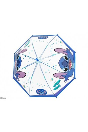 Perletti Manual umbrella, Perletti, transparent POE dome, Stitch model, windproof system, 45 cm
