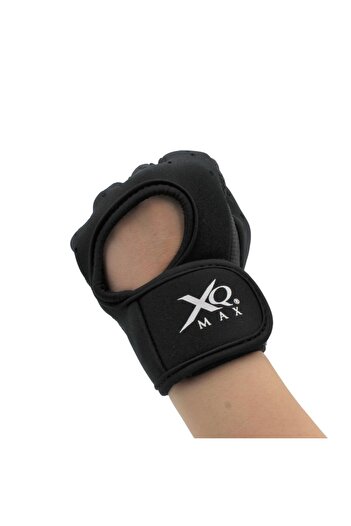 XQ Max cycling gloves, fingerless, black, velcro closure, size L/XL