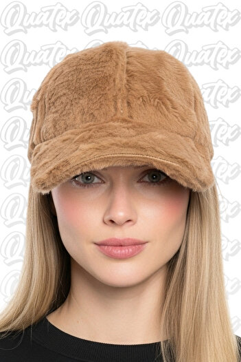 QUATEX Plush Winter Hat - Brown 100% Plush Fabric Unisex Model