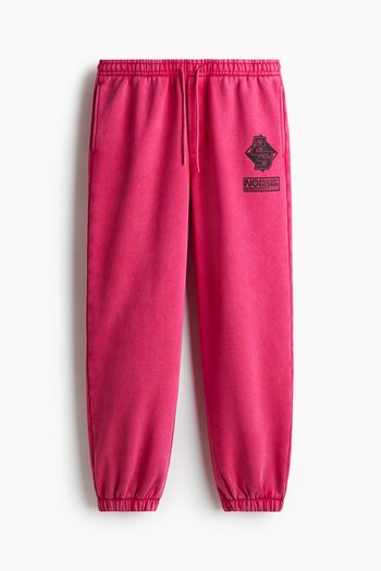 H&M Baskı Motifli Eşofman Altı Relaxed Fit