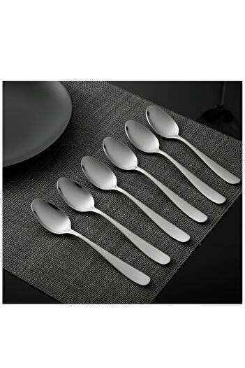 Bisbell 6-Piece Stainless Steel Table Spoon Set - Classic & Durable Cutlery,1197