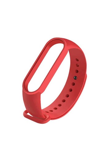 Edman Strap for Xiaomi Mi Band 5/Mi Band 6/Mi Band 7, Red