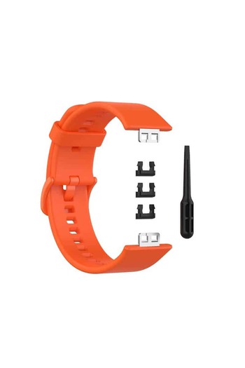 Edman Bracelet Strap for Huawei Watch Fit, silicone, Orange