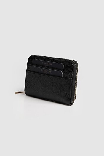 La La'Graccio Paris La'Graccio Paris Women's Vane Shiny Convenient Wallet Black