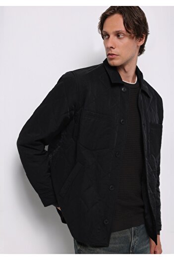 Colin's Regular Fit Men's Black Coat