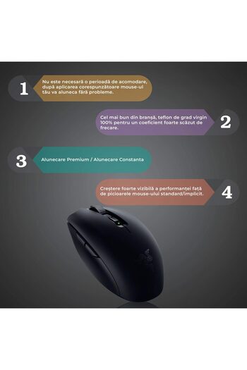 PadForce Mouse Feet for Mouse Razer Orochi V2 2015, smooth gliding, replacement mouse feet, Gaming, Office